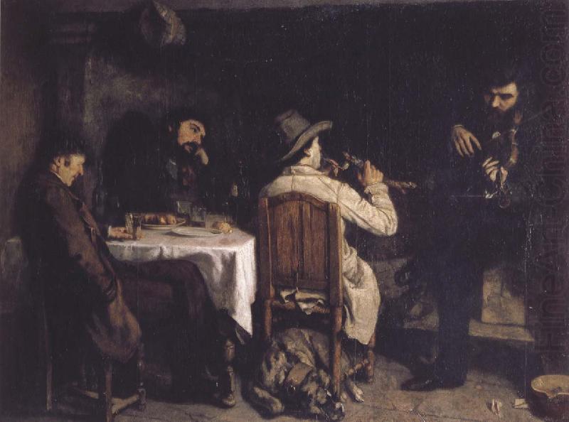 After Dinner at Ornans, Gustave Courbet